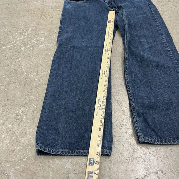 Levis Jeans Men 38x31 Blue Pants 559 Relaxed Straight Baggy Dark Denim Tag 38x32 - Picture 11 of 16